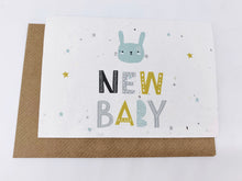 Load image into Gallery viewer, New Baby with Bunny - Plantable Greetings Seed Card
