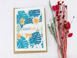 Good Luck Greetings Card - 100% Recycled