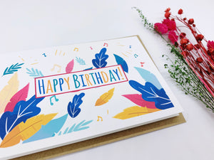 Happy Birthday Card - 100% Recycled