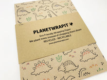 Load image into Gallery viewer, Dinosaur Print - Recycled Kraft Wrapping Paper
