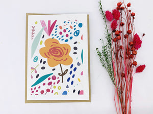Floral Sunflower Occasion Card - 100% Recycled