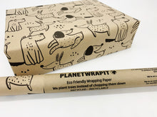 Load image into Gallery viewer, Dogs Print - Recycled Kraft Wrapping Paper
