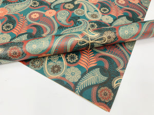 Multicoloured Paisley Recycled Wrapping Paper