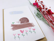 Load image into Gallery viewer, Hedgehog Card - 100% Recycled
