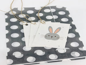 Bunny Seed Paper Gift Tags (x3)