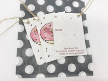 Load image into Gallery viewer, Doughnuts Seed Paper Gift Tags (x3)
