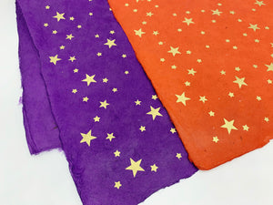 Luxury Handmade Lotka Wrapping Paper - Stars