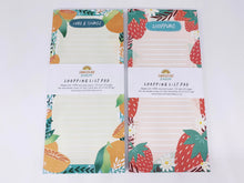 Load image into Gallery viewer, Recycled Shopping List Pad - Strawberries / Tropicana
