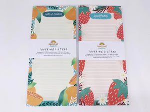 Recycled Shopping List Pad - Strawberries / Tropicana