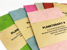 Load image into Gallery viewer, Enchanted Garden Recycled Kraft Wrapping Paper
