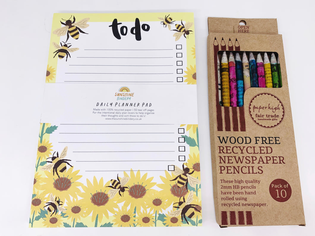 Daily To Do List Planner - Bumblebees