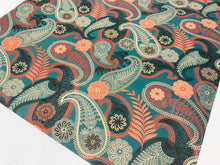 Load image into Gallery viewer, Multicoloured Paisley Recycled Wrapping Paper
