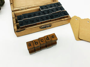 Wooden Alphabet Stamp Kit