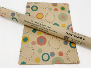 NEW Preloved Presents Spotty - Recycled Kraft Wrapping Paper