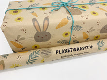 Load image into Gallery viewer, Bunny - Recycled Kraft Wrapping Paper
