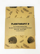 Load image into Gallery viewer, Hedgehog - Recycled Kraft Wrapping Paper
