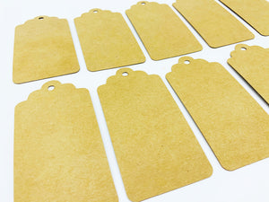 Recyclable Kraft Gift Tags - Pack of 10