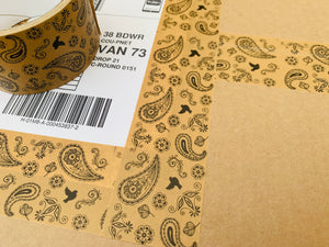 Paisley Print - Kraft Paper Recyclable Tape