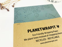 Load image into Gallery viewer, Enchanted Garden Recycled Kraft Wrapping Paper
