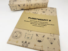 Load image into Gallery viewer, Wild Animals - Recycled Kraft Wrapping Paper
