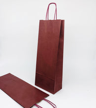 Load image into Gallery viewer, Kraft Paper Bottle Bag (Deep Red)
