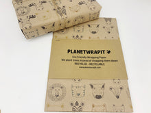 Load image into Gallery viewer, Wild Animals - Recycled Kraft Wrapping Paper
