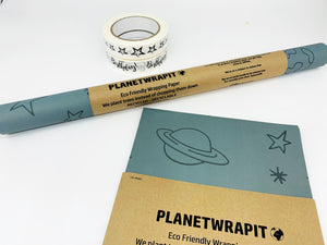 Planets and Stars Recycled Kraft Paper