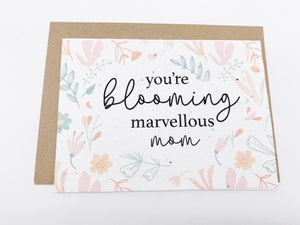 Blooming Marvellous Mum - Plantable Greetings Seed Card