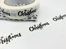 Load image into Gallery viewer, White Christmas Themed - Kraft Paper Recyclable Tape (66m x 25mm)
