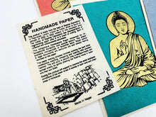 Load image into Gallery viewer, Himalayan Lotka Paper Buddha Greetings Cards - 8 Blank Cards

