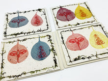 Load image into Gallery viewer, Himalayan Lotka Paper Bodhi Leaf Greetings Cards - 8 Blank Cards
