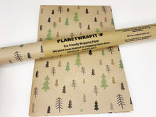 Load image into Gallery viewer, Festive Trees  - Recycled Wrapping Paper
