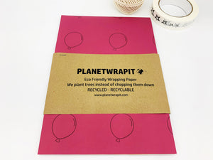 Balloons - Recycled Kraft Wrapping Paper