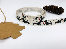 Load image into Gallery viewer, Sausage Dog and Baubles Ribbon (15mm)
