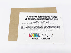 Thank you Autumn Leaves - Plantable Greetings Seed Card