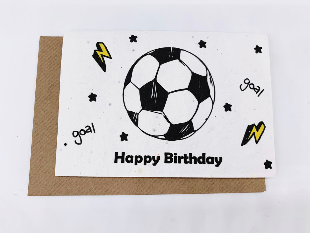 Plantable Greetings Seed Card - Football Birthday