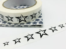 Load image into Gallery viewer, Stars (White/Brown) - Multi-purpose Kraft Paper Recyclable Tape (66m x 25mm)
