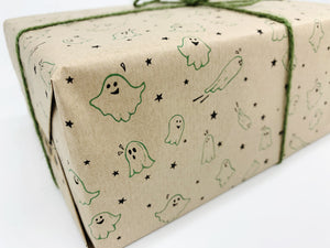 Ghosts - Recycled Kraft Wrapping Paper