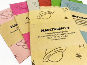 Planets and Stars Recycled Kraft Paper