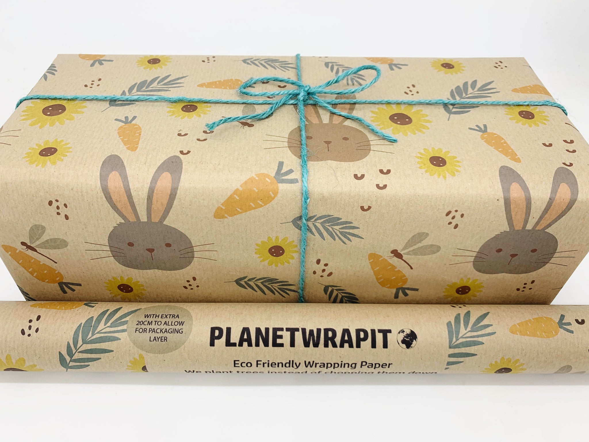 Easter Bunny Recycled Wrapping Paper  Eco friendly Gift Wrap – planetwrapit