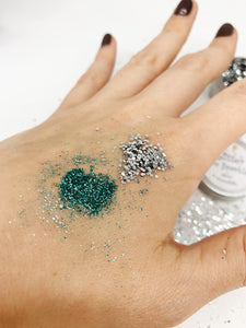 Genuine Bioglitter™ Pure Eco Sparkles (Silver/Turquoise)