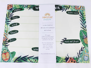 A4 Jungle Bugs Weekly Planner Pad