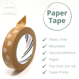 Heart Tape (24mm x 50m) - Biodegradable Parcel Tape