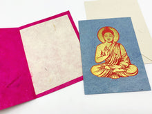 Load image into Gallery viewer, Himalayan Lotka Paper Buddha Greetings Cards - 8 Blank Cards
