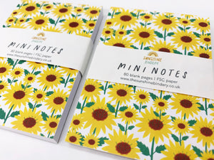 Mini Sunflowers Recycled Note Pad