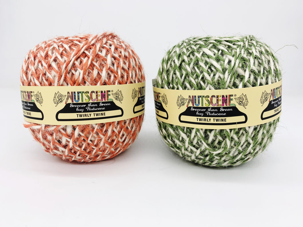 Twirly Twine Ball (Red/Green) 70m