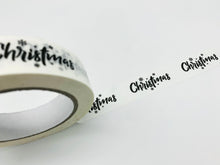 Load image into Gallery viewer, White Christmas Themed - Kraft Paper Recyclable Tape (66m x 25mm)
