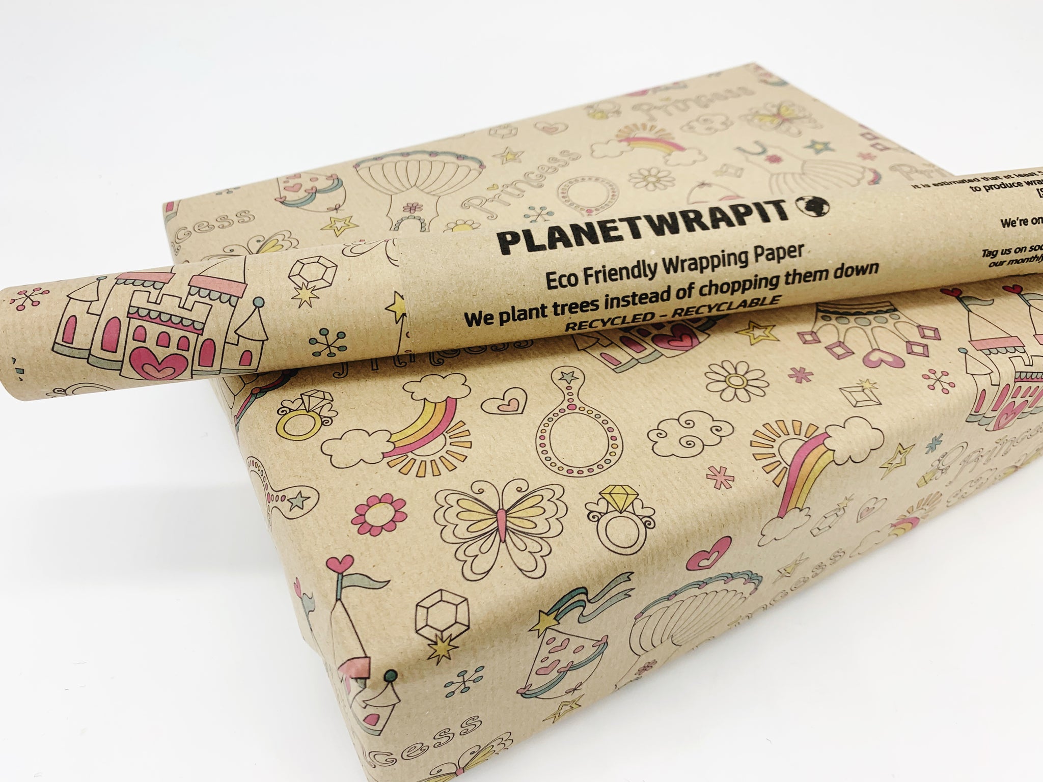 Princess Recycled Gift Wrap Eco friendly Gift Wrap planetwrapit