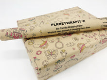 Load image into Gallery viewer, Princess Print - Recycled Kraft Wrapping Paper
