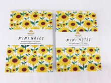Load image into Gallery viewer, Mini Sunflowers Recycled Note Pad
